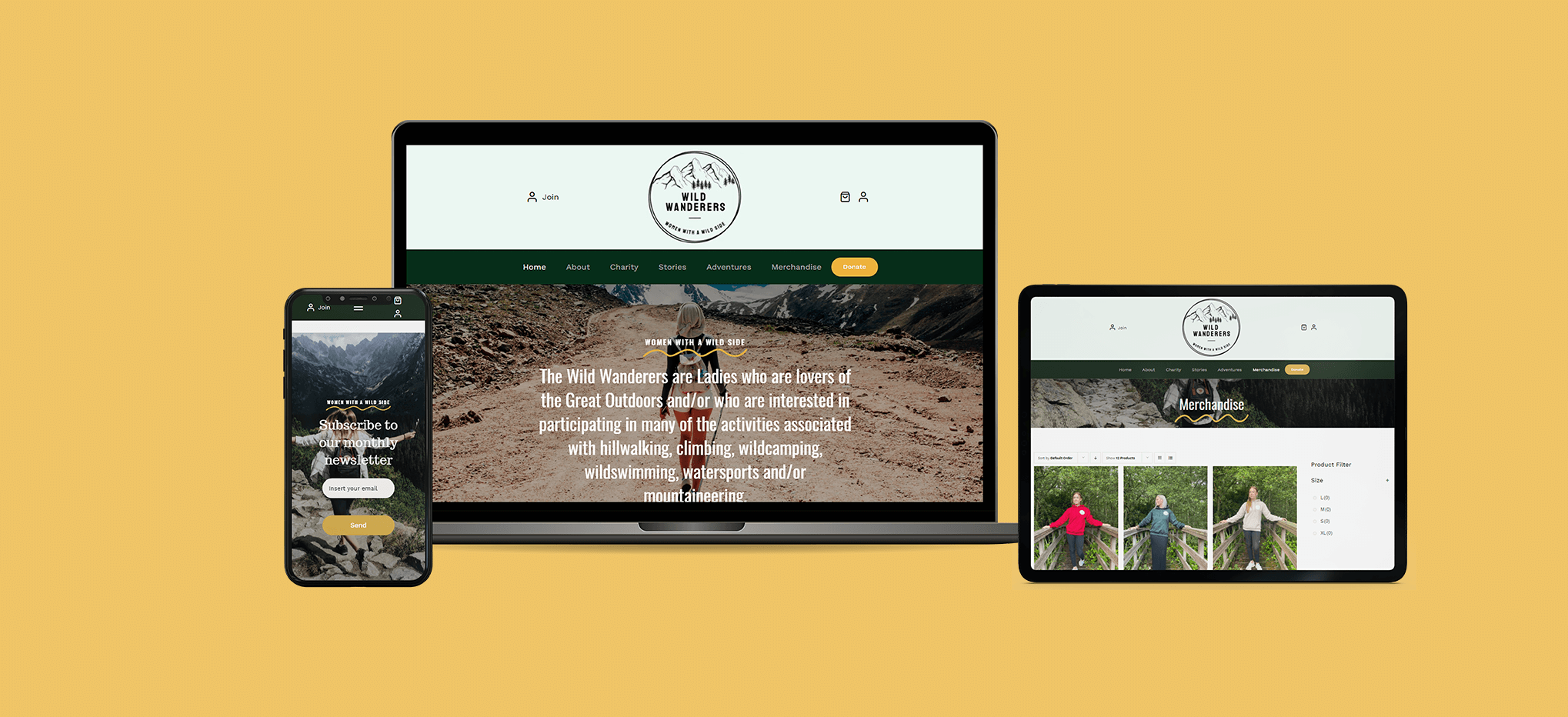 Case Study - Wild Wanderers - Feature Website design & build