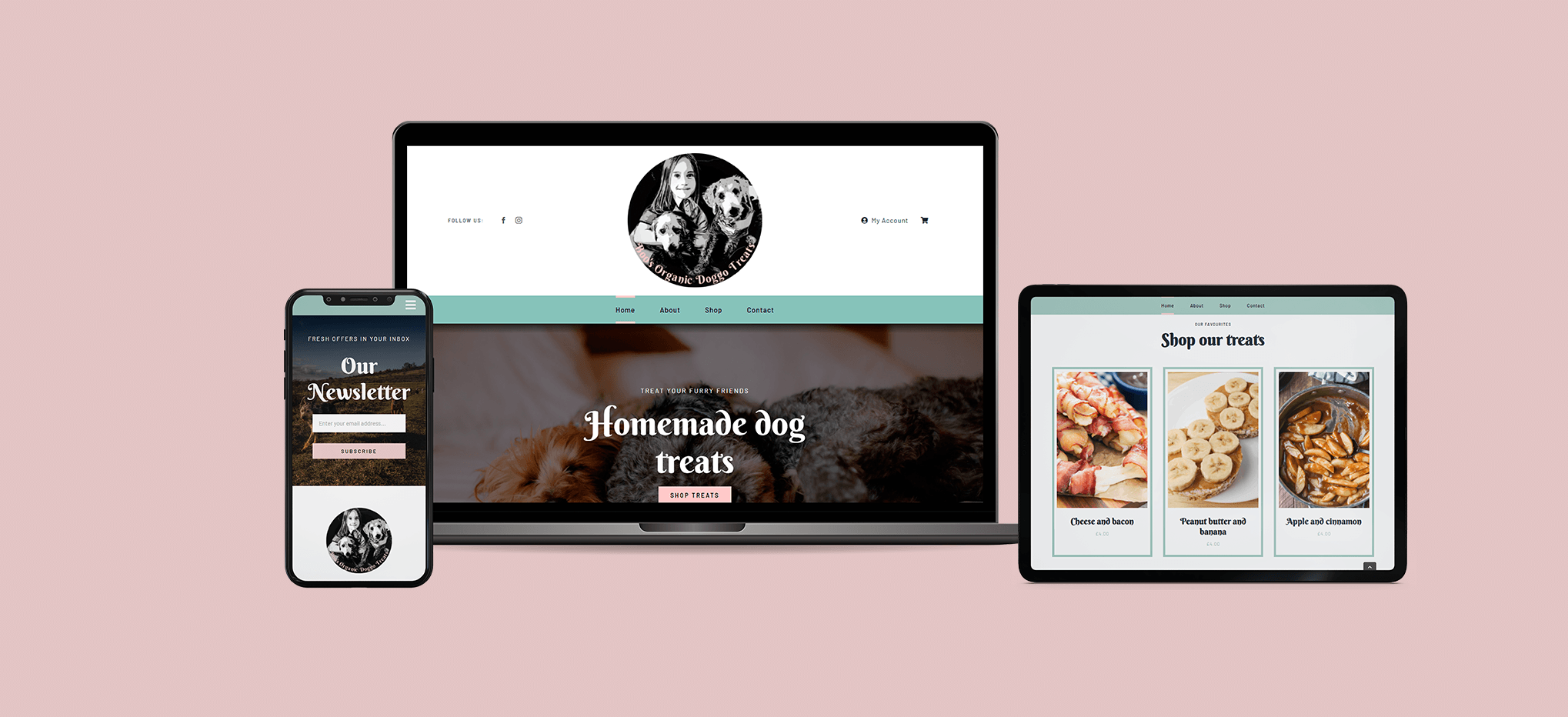 Boos Organic Dog Treats Case study Website design build