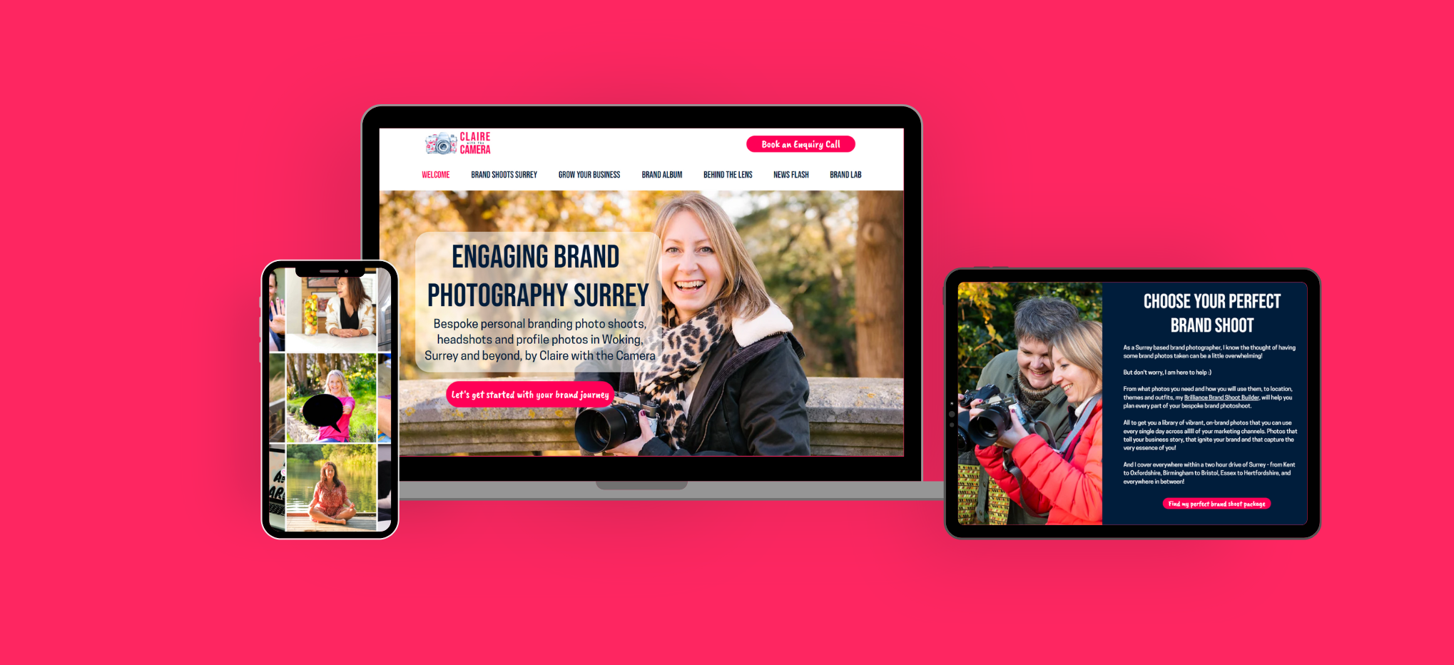 Claire With The Camera - Case Study SEO & Website Maintenance