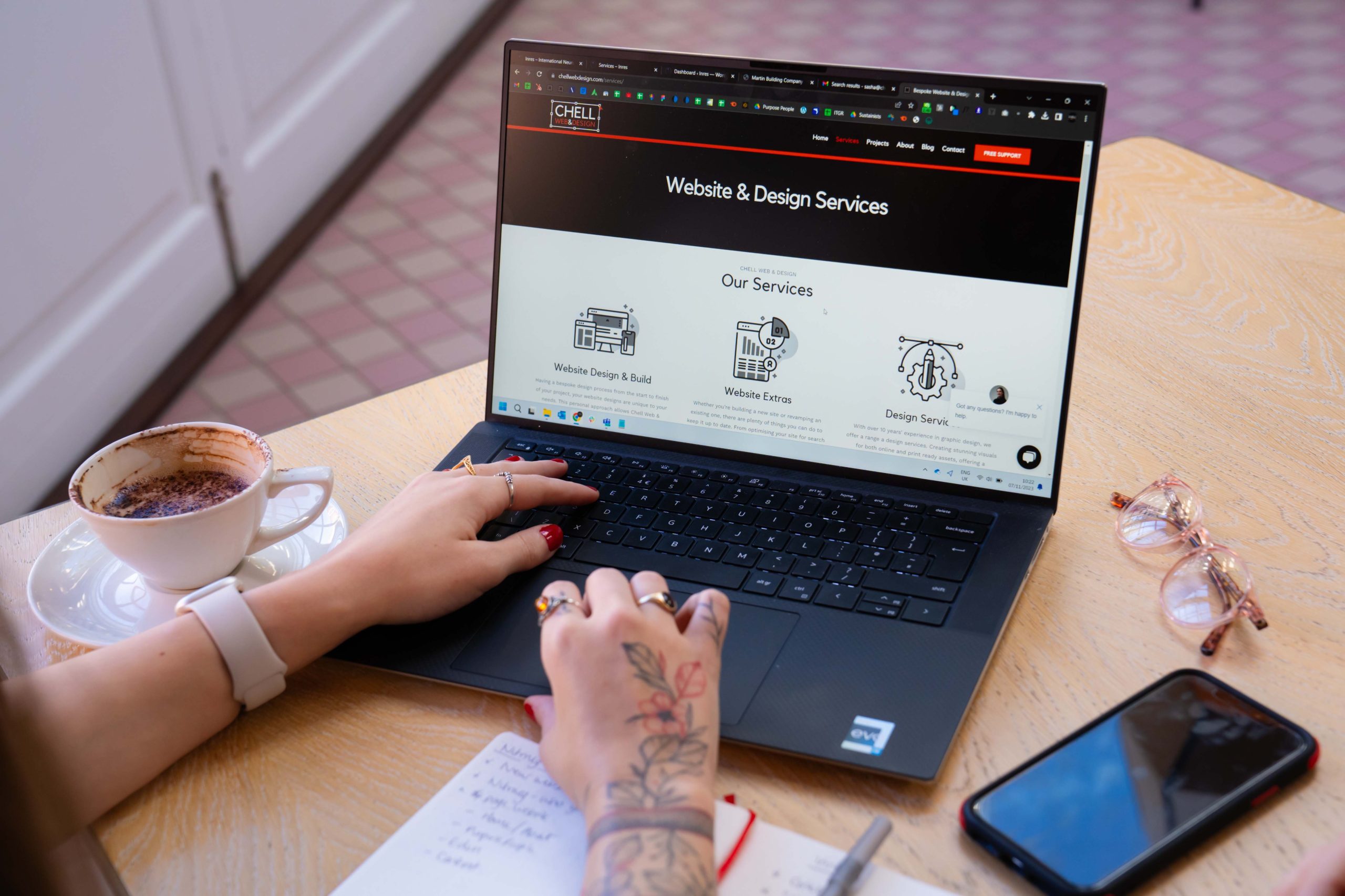 Chell Web & Design – Sasha Mitchell – Brand Photos by Claire w